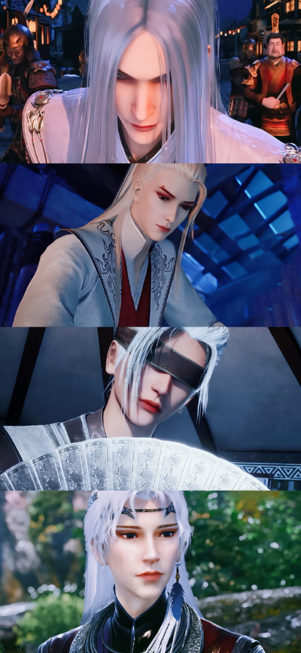 你心中的国漫男神# 李存礼|尤川|张子凡|侯卿  这是一期白发帅哥特辑