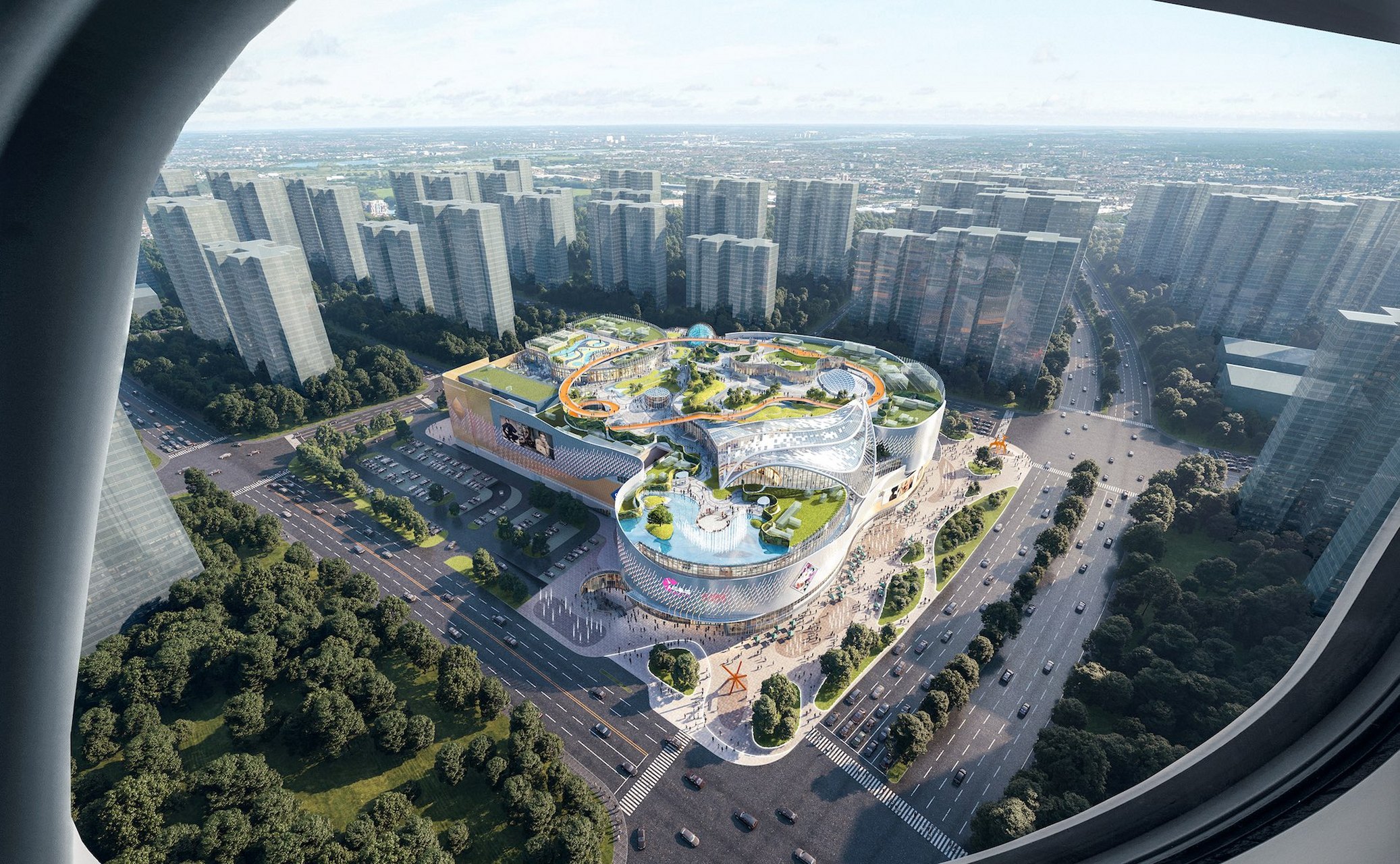 建筑设计 项目:印力汇德隆杭州奥体印象城 设计:湃昂国际建筑设计  ph