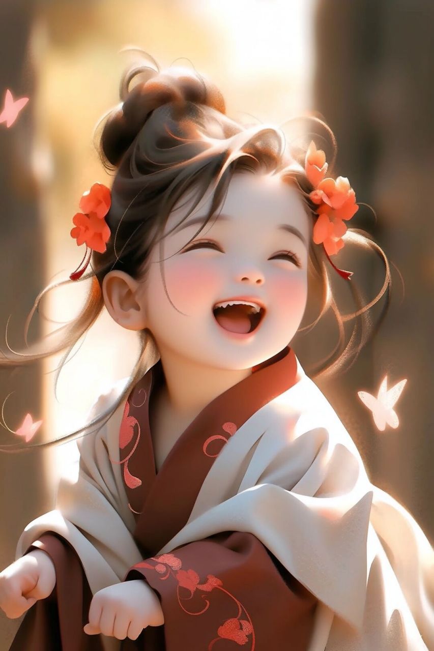 超级可爱国风插画:没心没肺的小鸟带来的快乐与启示  今天在网上看到