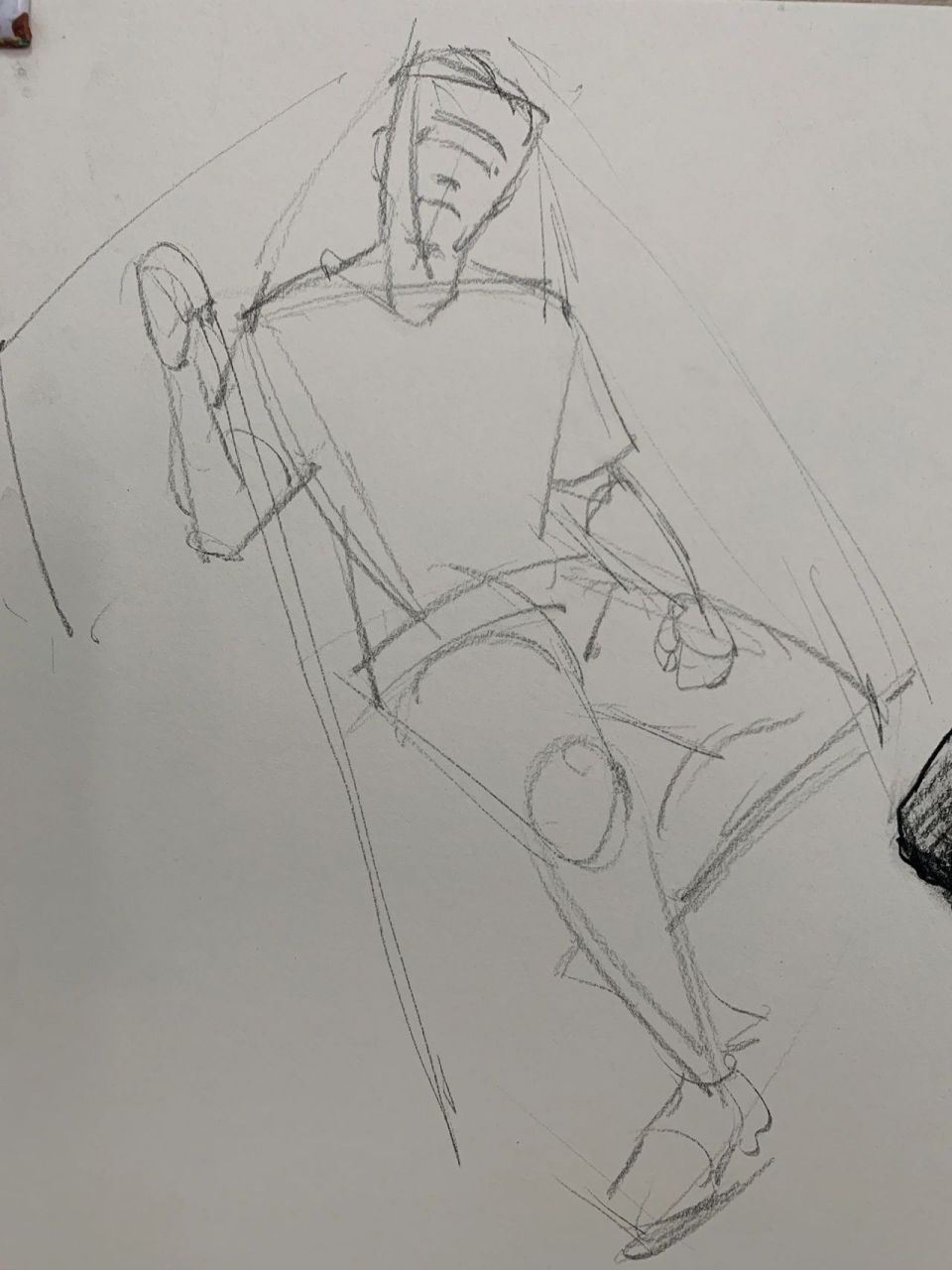 现在感觉画画越来越熟练了,画的越来越好了. #人物写实素描