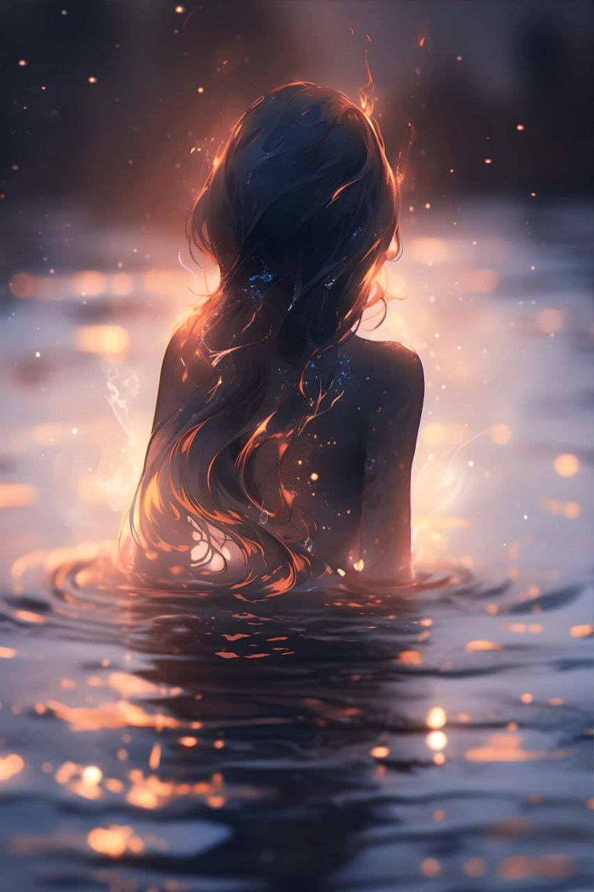 转身间的美丽画卷:渐变色背影之美