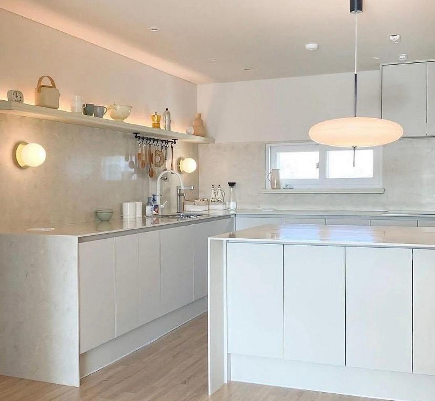 软装灵感,奶油白的韩式简约风公寓,韩国博主新家,治愈系的白色简约风