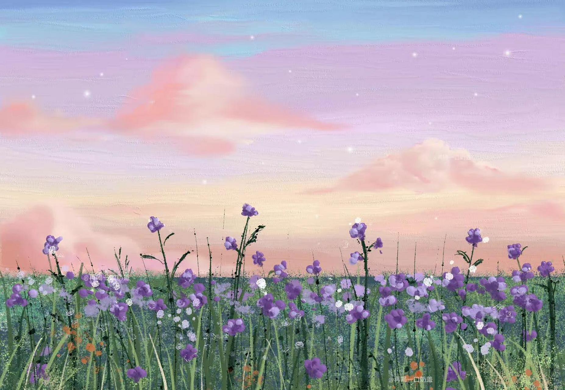 gif创作人# 油画壁纸 美图无处不在…… [玫瑰] 画师:再喝一口奶盖