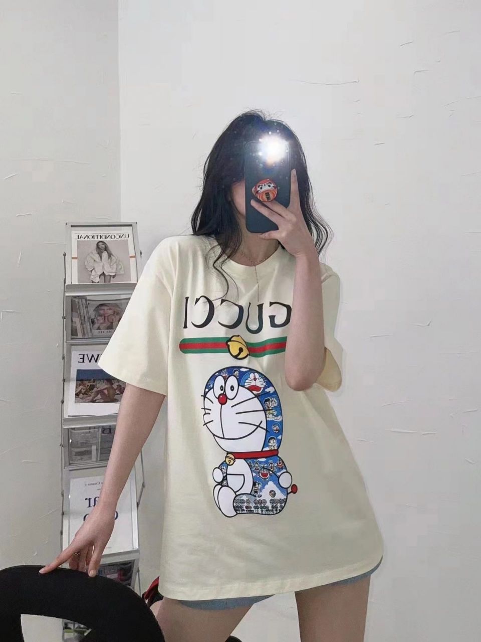 古驰哆啦印花短袖 古驰叮当猫系列印花短袖圆领t恤 时尚又减龄,轻奢
