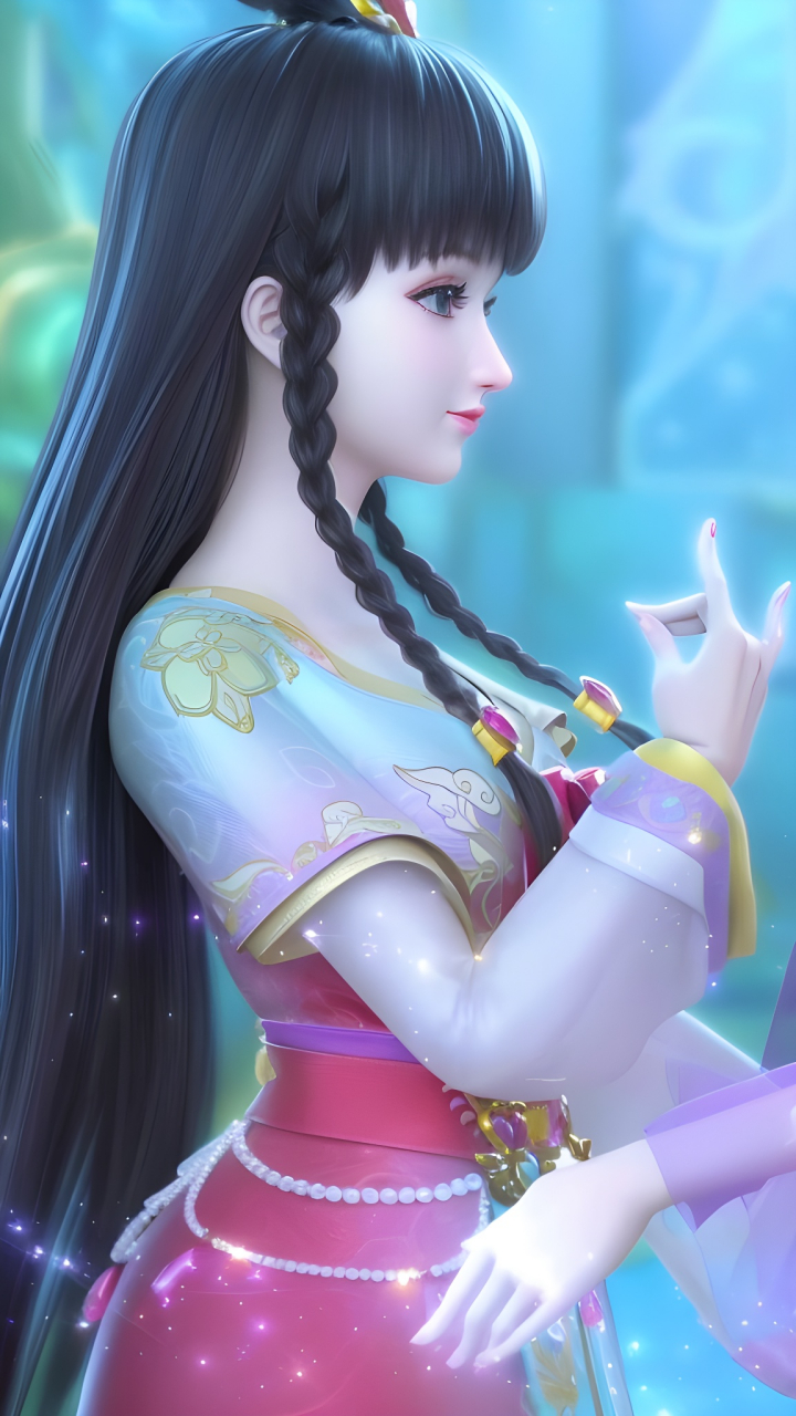 国漫壁纸|《精灵梦叶罗丽》动漫女神ai精修手机壁纸:叶罗丽世界充满了