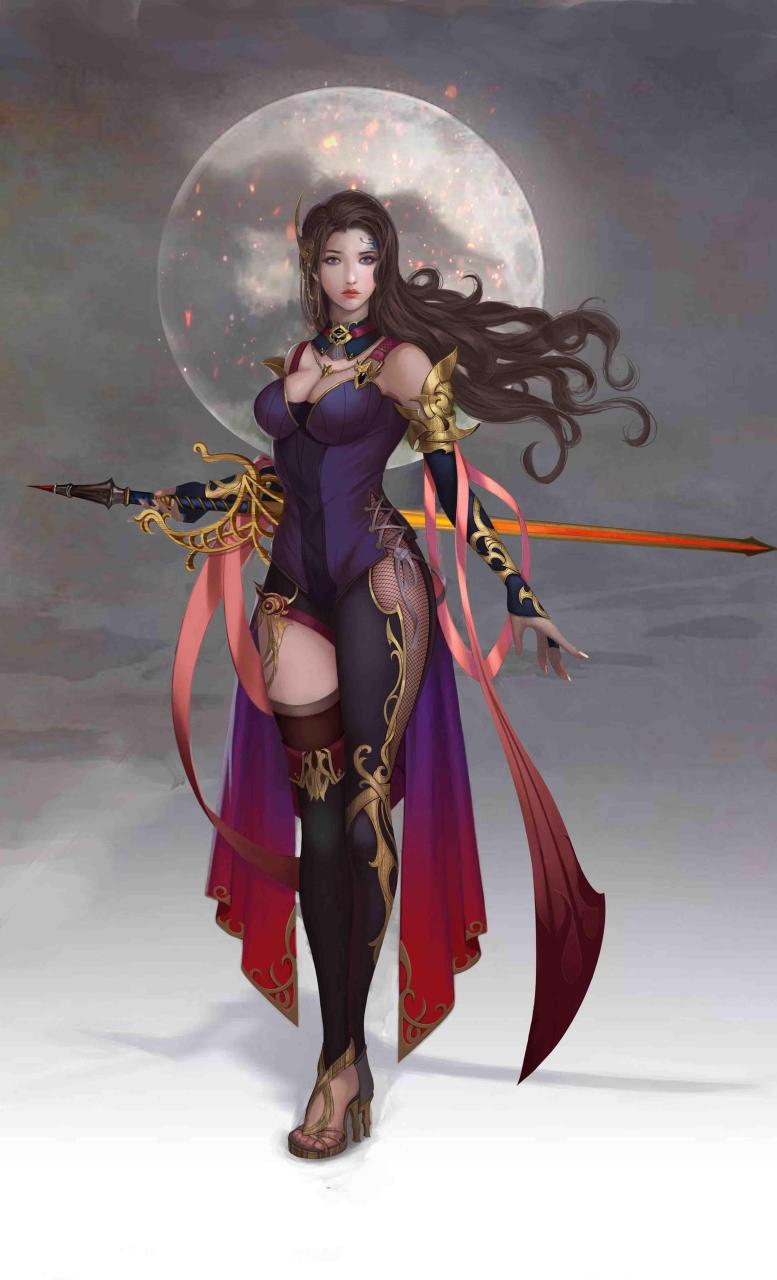 gif创作人# 中国古风游戏cg原画壁纸,色彩华丽,唯美,神秘的风格