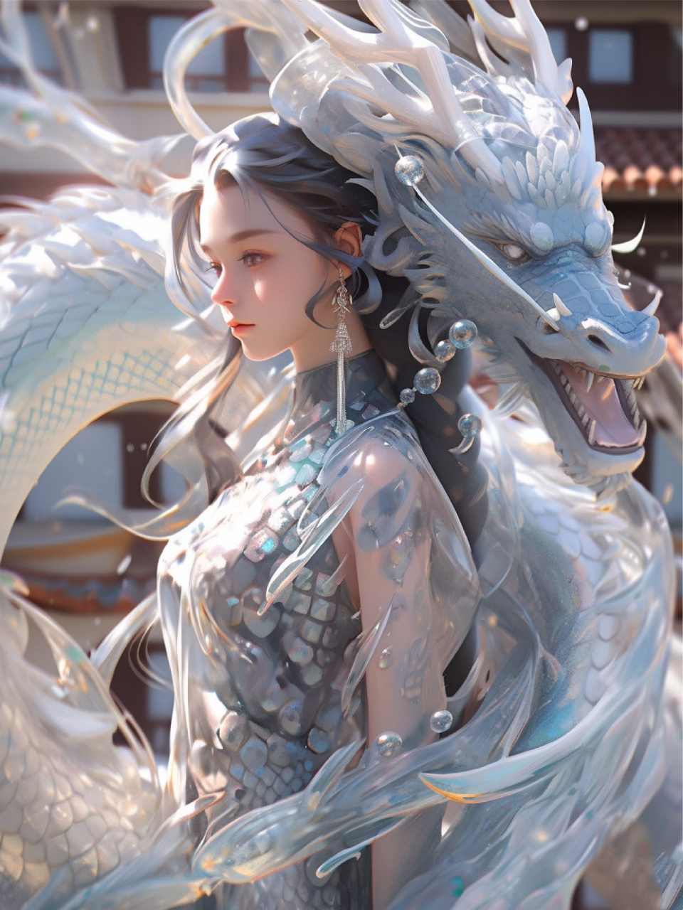 白龙少女  神秘存在千年的白龙 它将伴随女侠闯荡人间