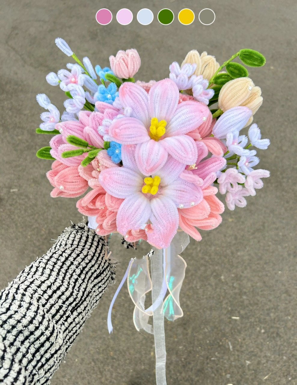 扭扭棒|复刻鲜花手捧98