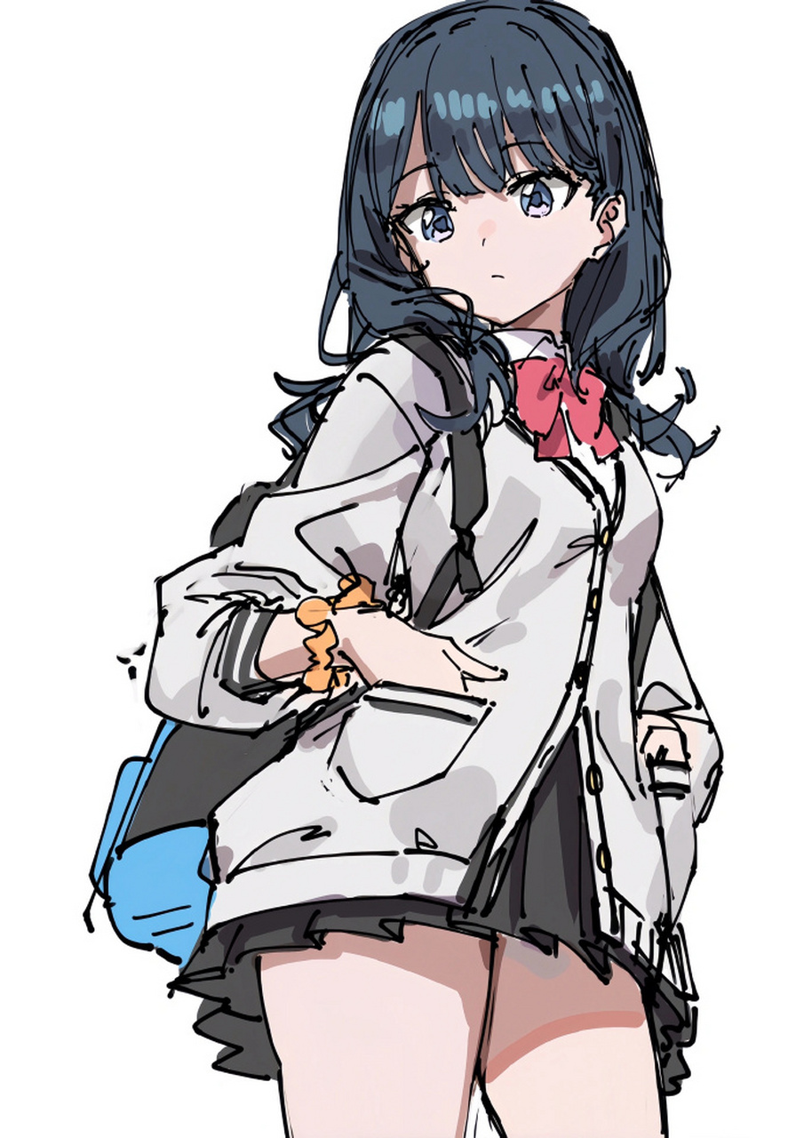 角色设定线稿 动漫插画参考 ゆきえ #线稿素材# #动漫插画# #动漫插画