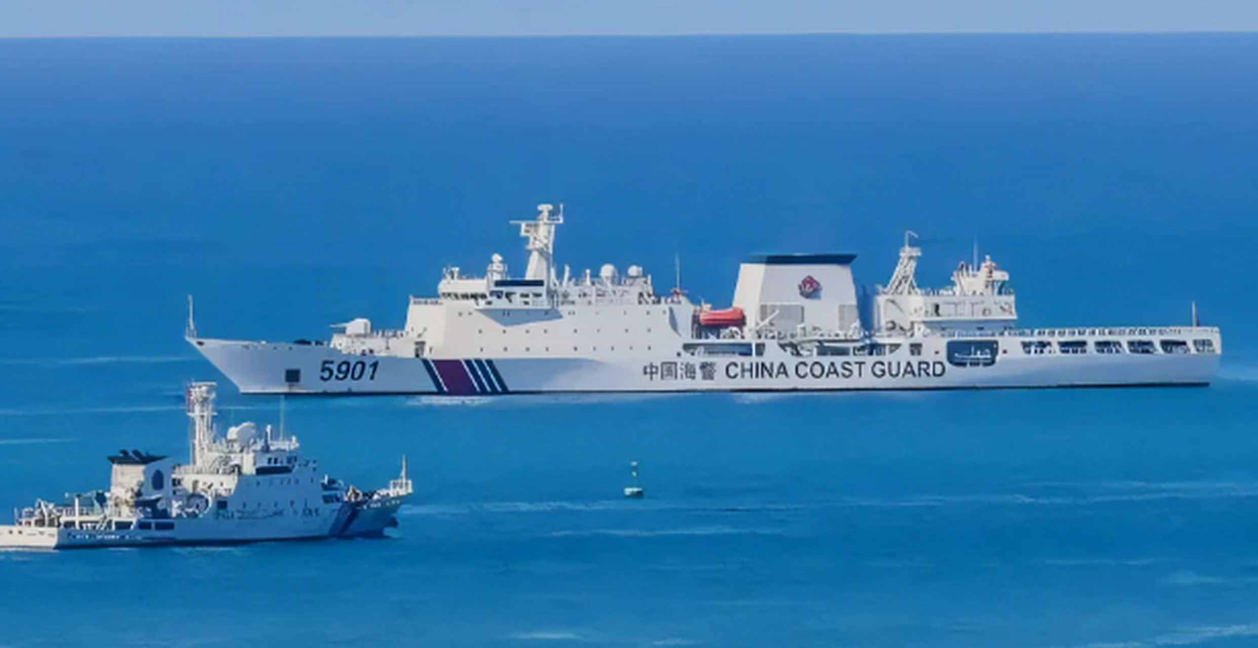 前几日,中国海警5901号舰在南海保持着静默状态,直到