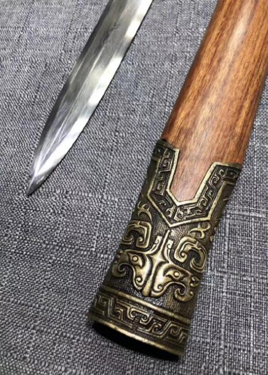 收藏# 雷神剑百炼花纹钢剑装