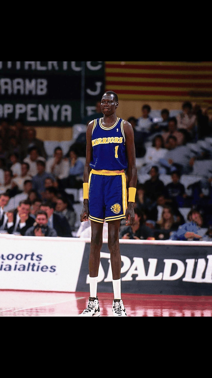 gif创作人# 马努特波尔是nba历史最高的球员, 他的身高达到2.