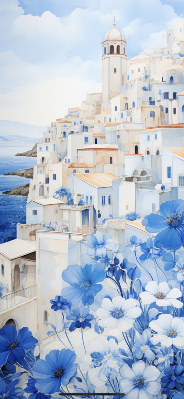 这种冷色调的风景,就显着比较高级,好有艺术气息!#ai绘画