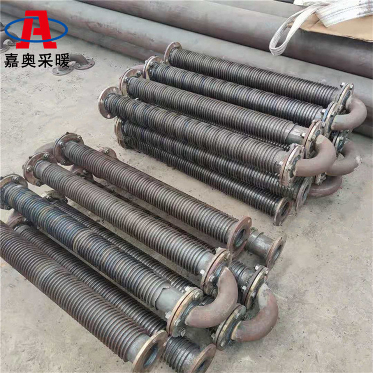 钢制翅片式换热器 工业烘干翅片管暖气片,厂车间用翅片管散热器,钢管