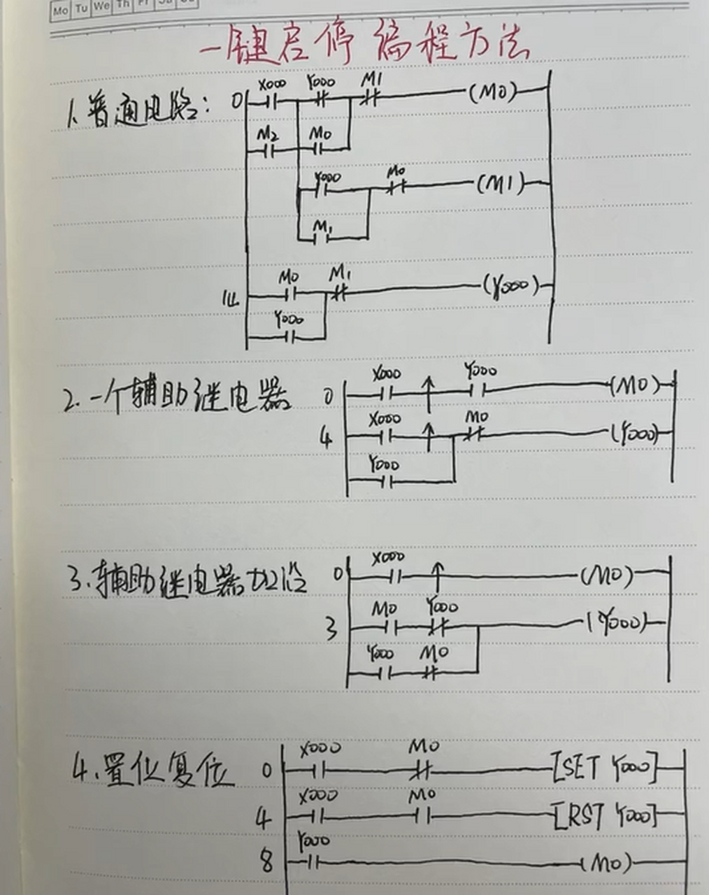 三菱plc七段速梯形图图片