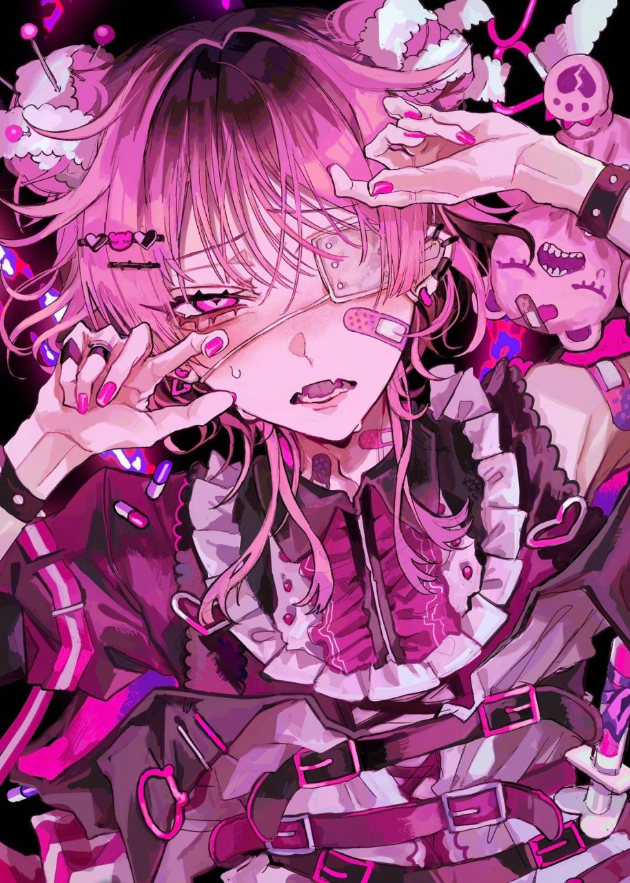 教科书级别可爱又涩气的病娇人设|插画师kuroume(twi:kuroume_1024)