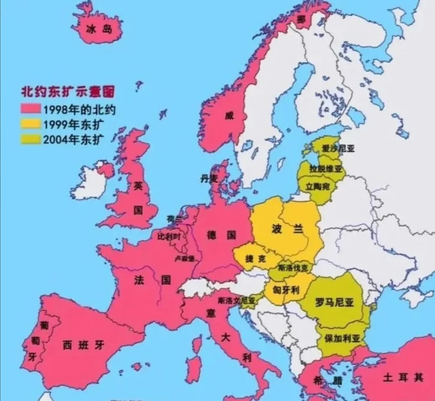 成立于1955年的华沙条约组织,共有八个成员国,即:苏联,保加利亚,捷克