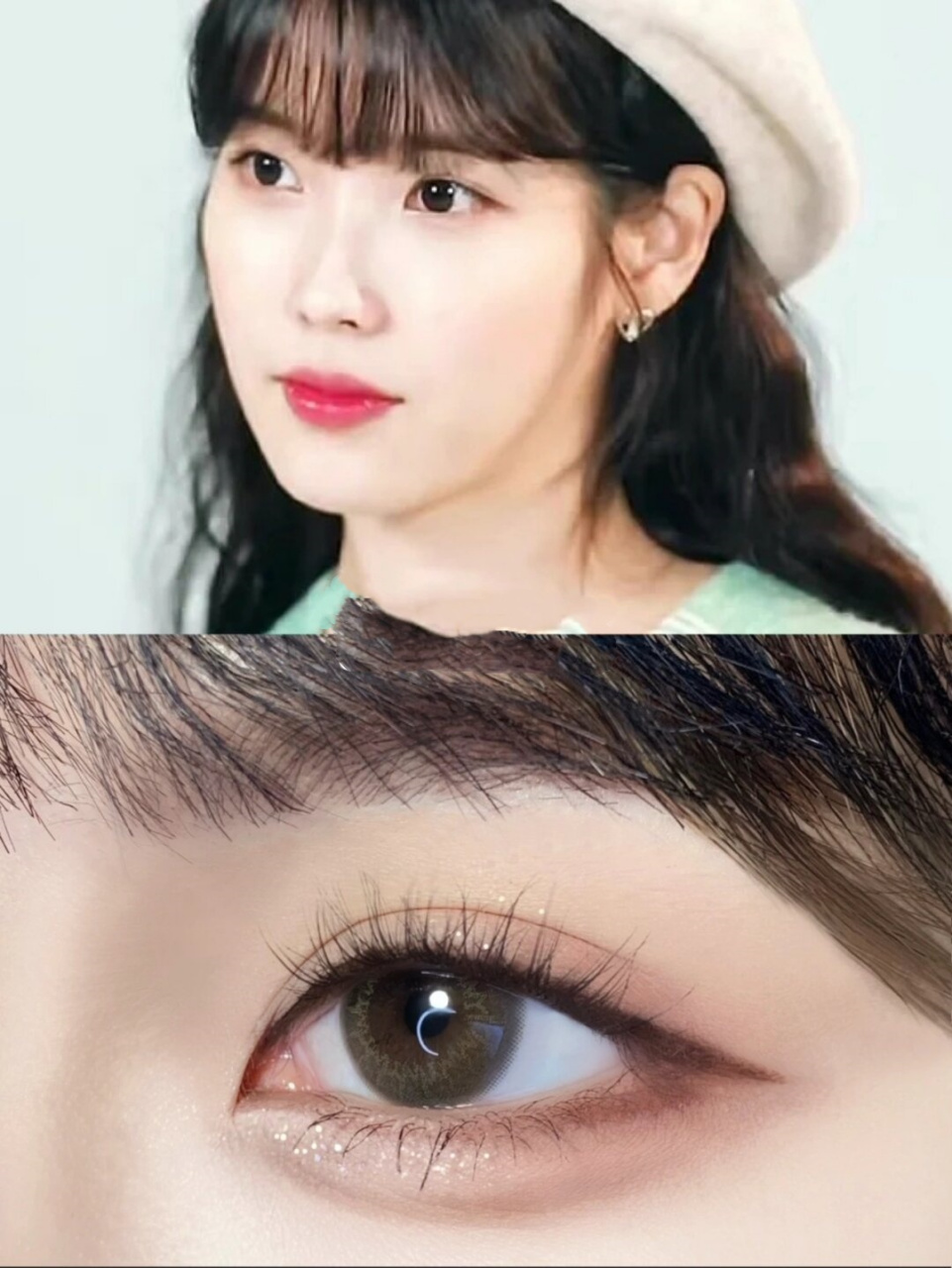 iu减龄卧蚕眼妆无辜下垂狗狗眼画法  9193iu甜蜜献礼,粉丝独享