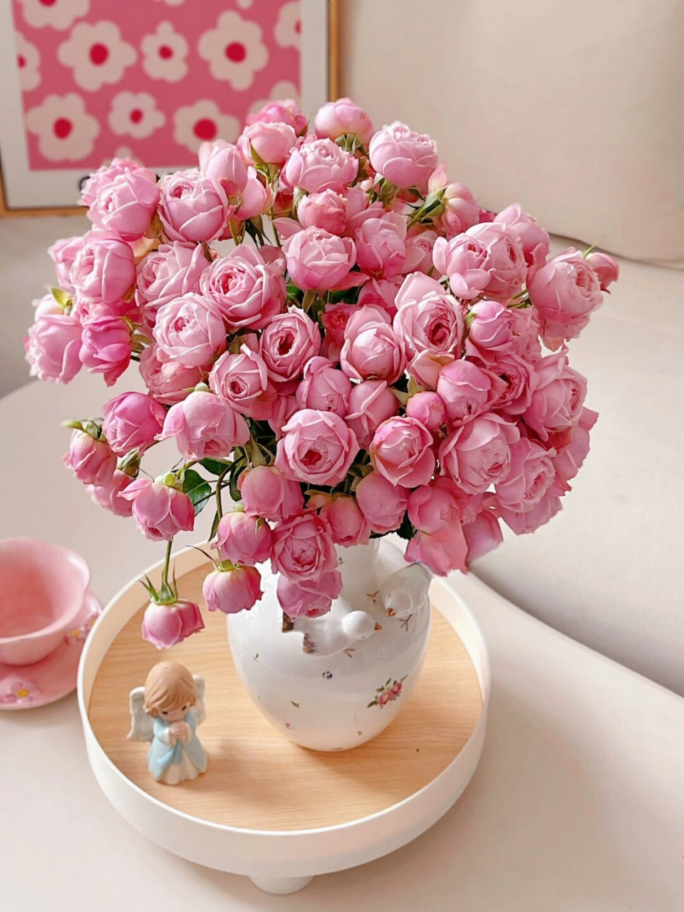 德芮尔·胭脂格格多头玫瑰  花花印象 软软糯糯的粉色小包子,这是第