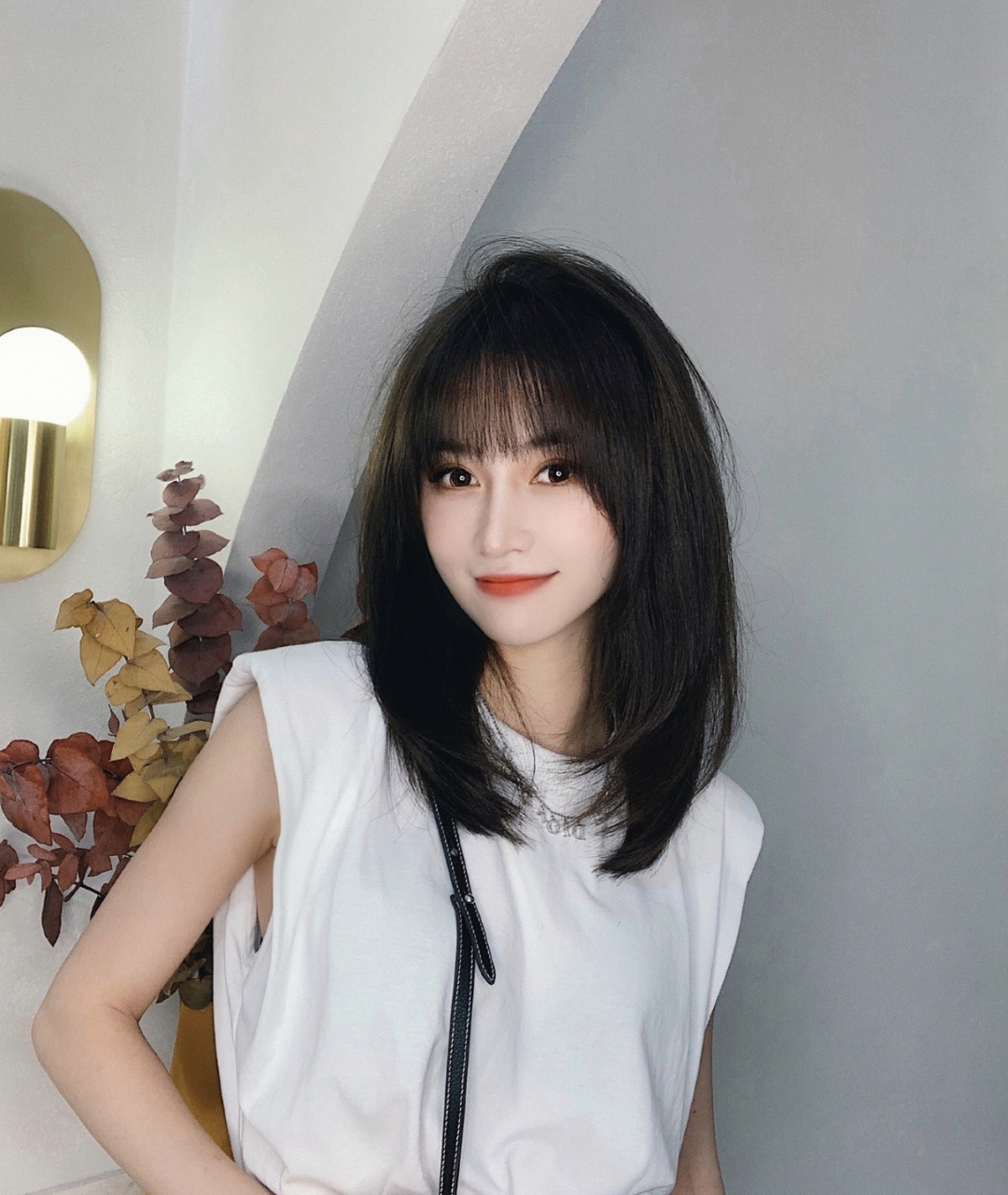 显脸小的中长发,初恋发型 平时很少分享中长发 这次分享一款中长发