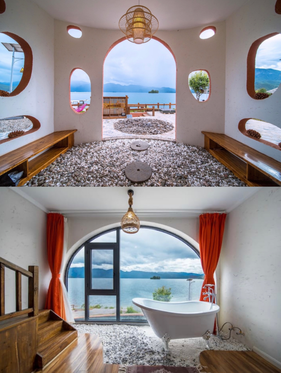 无论是风景还是评价都非常好 · 名字:  地址:民宿在泸沽湖景区内的木