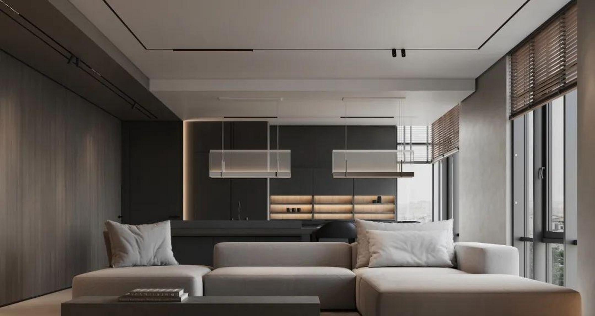 110㎡高级灰空间,细腻优雅.  你喜欢这样的装修吗?喜欢点个赞吧.