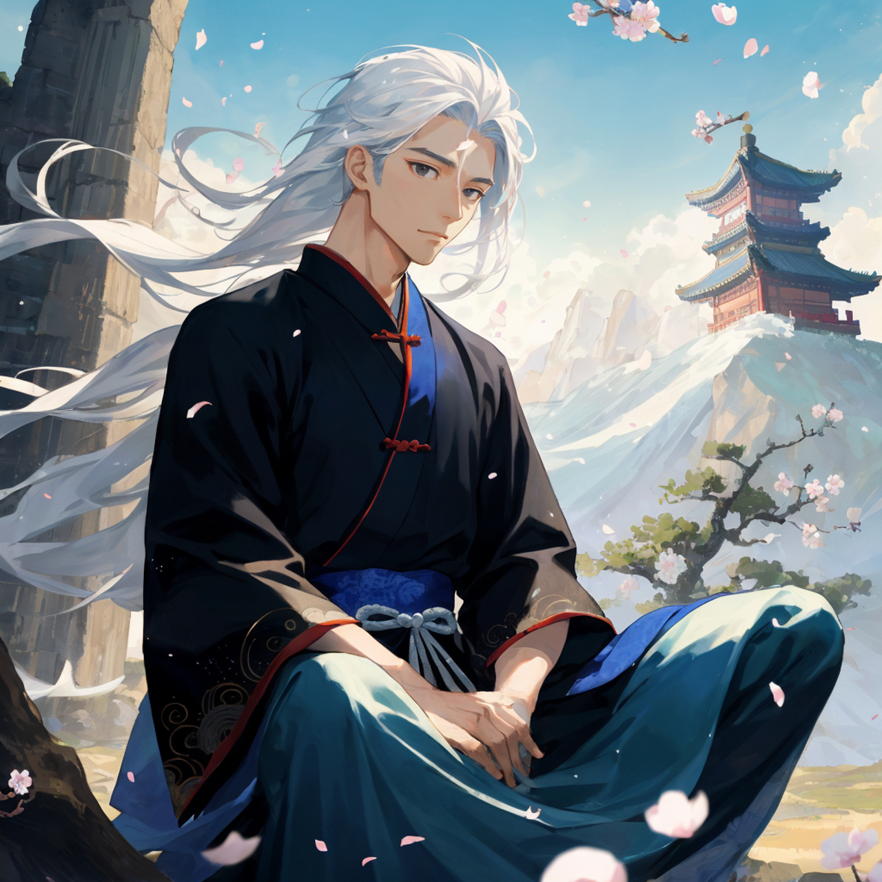 ai共创计划# 小说插画——修仙#古风