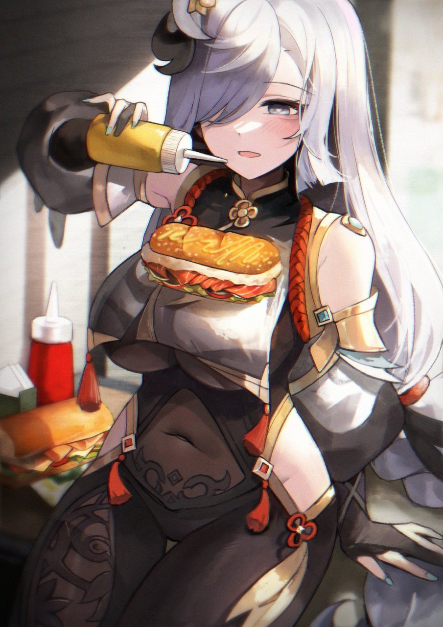 小姨这涂酱料的方式一般人真学不来 画师:colorless