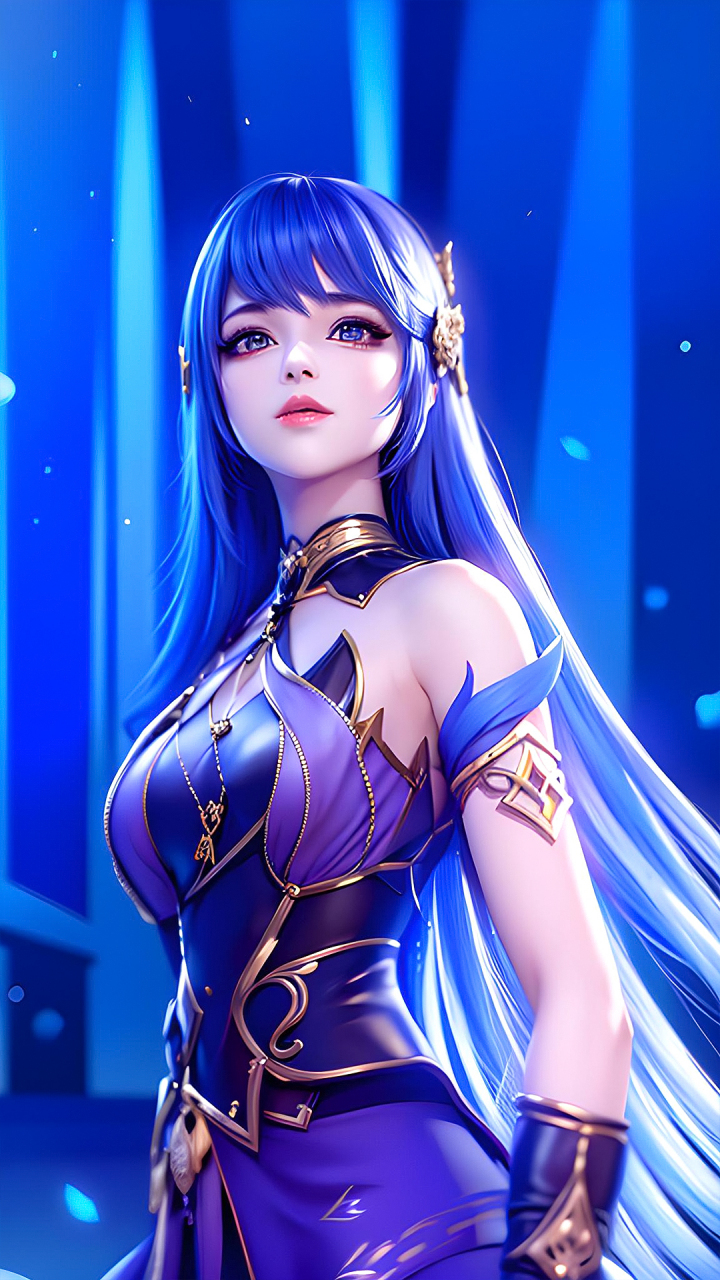 动漫壁纸|《神印王座》国漫女神"圣采儿"高清ai手机壁纸:刺客圣殿之