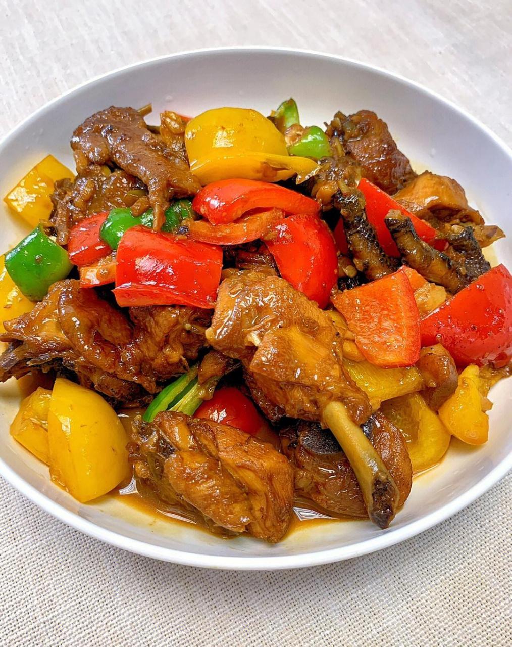 今日晚餐|小炒鸡鱼香肉丝荷塘月色7515 「小炒鸡做法」 115鸡