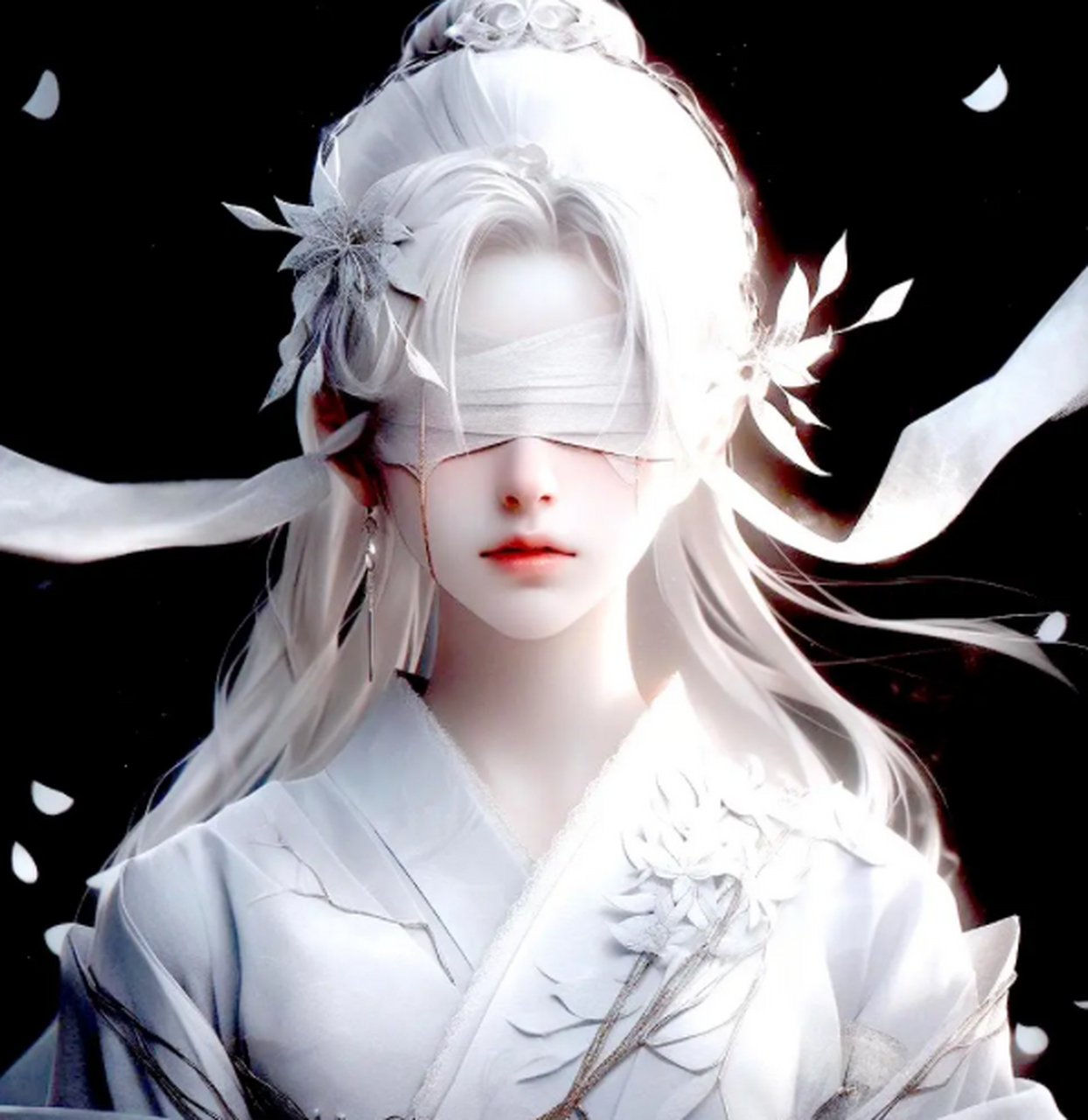 古风灯光画素材分享,白发77蒙眼这一组合王炸!