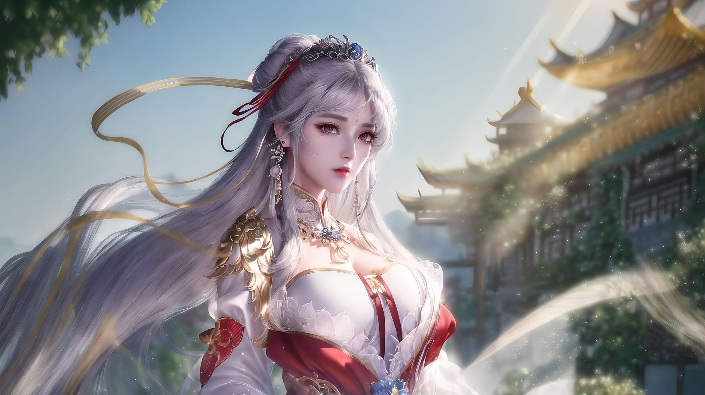 二次元白发美女(偏古风[给力]