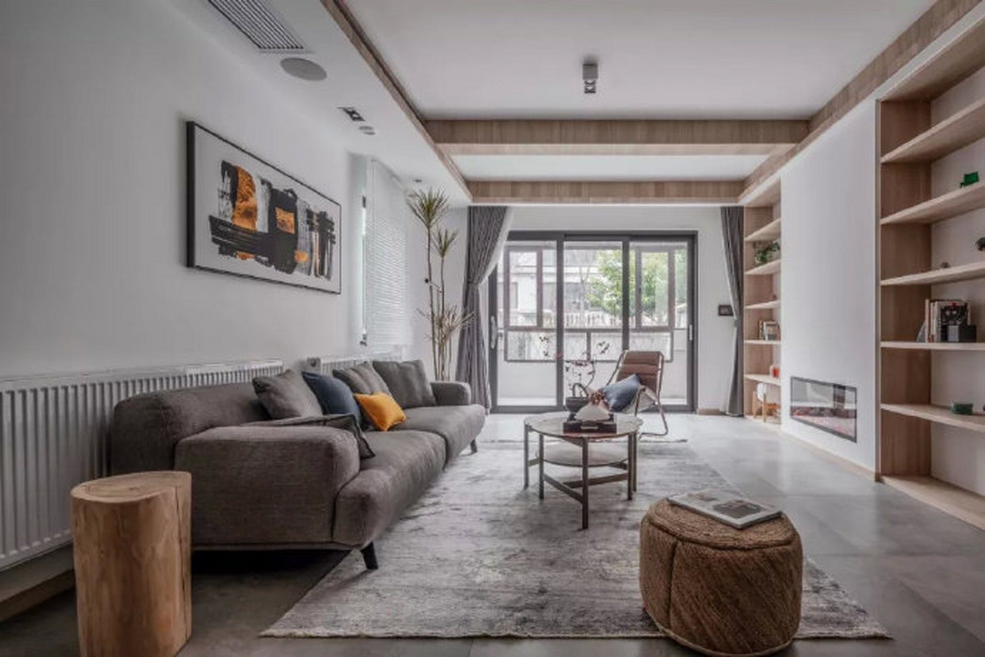 木色 水泥,美的一塌糊涂        #五一来逛我家##沪佳好声音