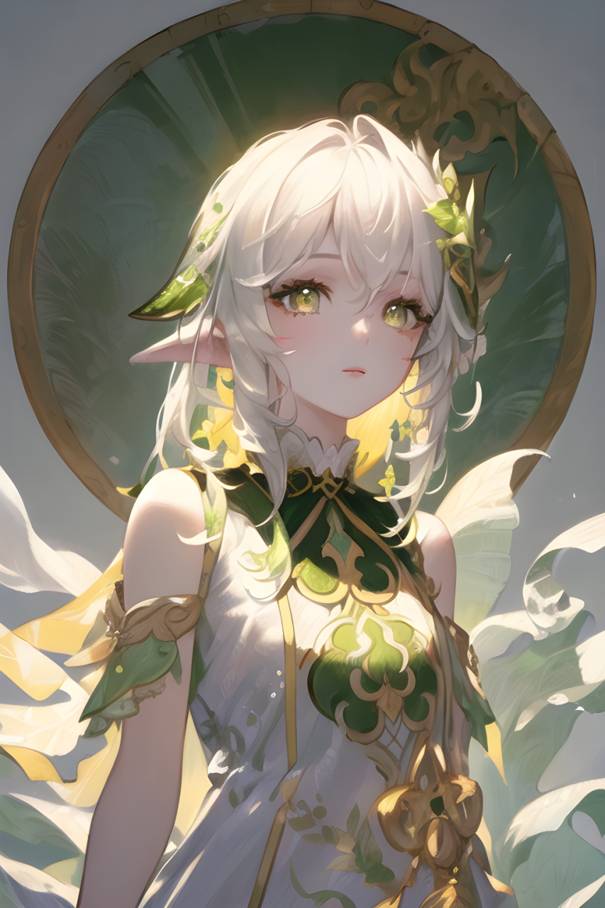 ai绘画,精灵族女精灵动漫图片分享,符合你心中的精灵嘛