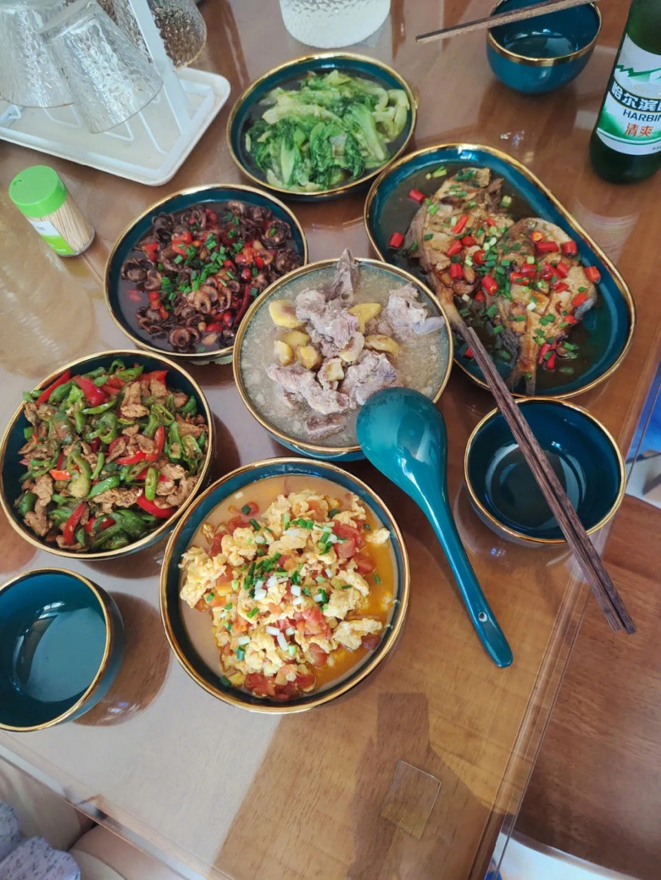 图一,安徽朋友的家常菜 图二,江西朋友的家常菜 图三,广东朋友的家常