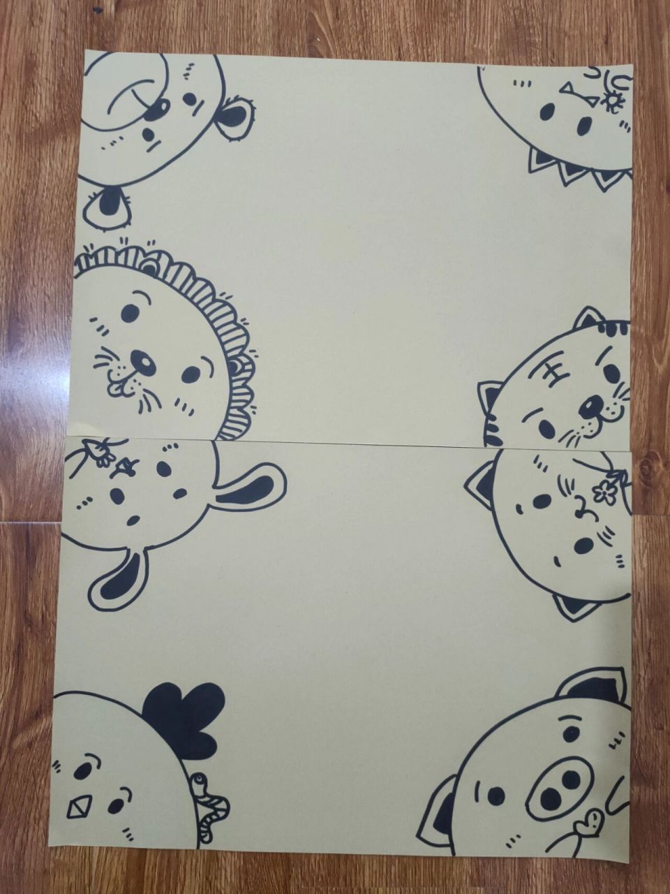 幼儿园美术作品封面	幼儿园要放寒假了,快把宝贝们的绘画作品收集起来