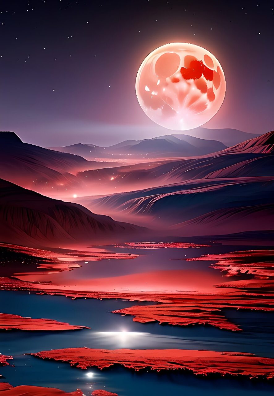 在月色如水的夜晚,悄然绽放的月光, 如一曲婉转的恋歌,在静谧中轻轻