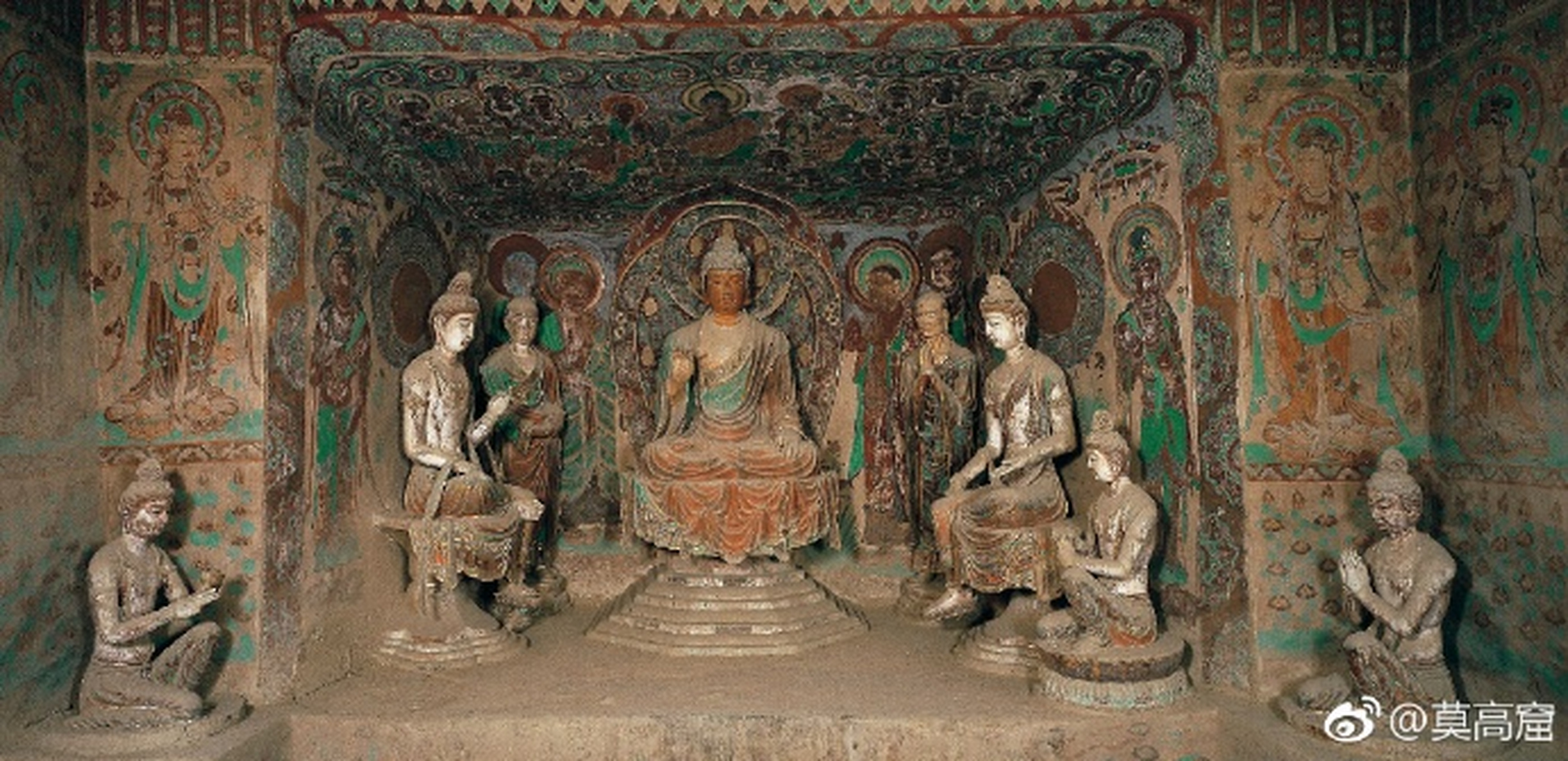 美好生活家##游记#【释迦佛一铺】莫高窟第328窟,初唐.