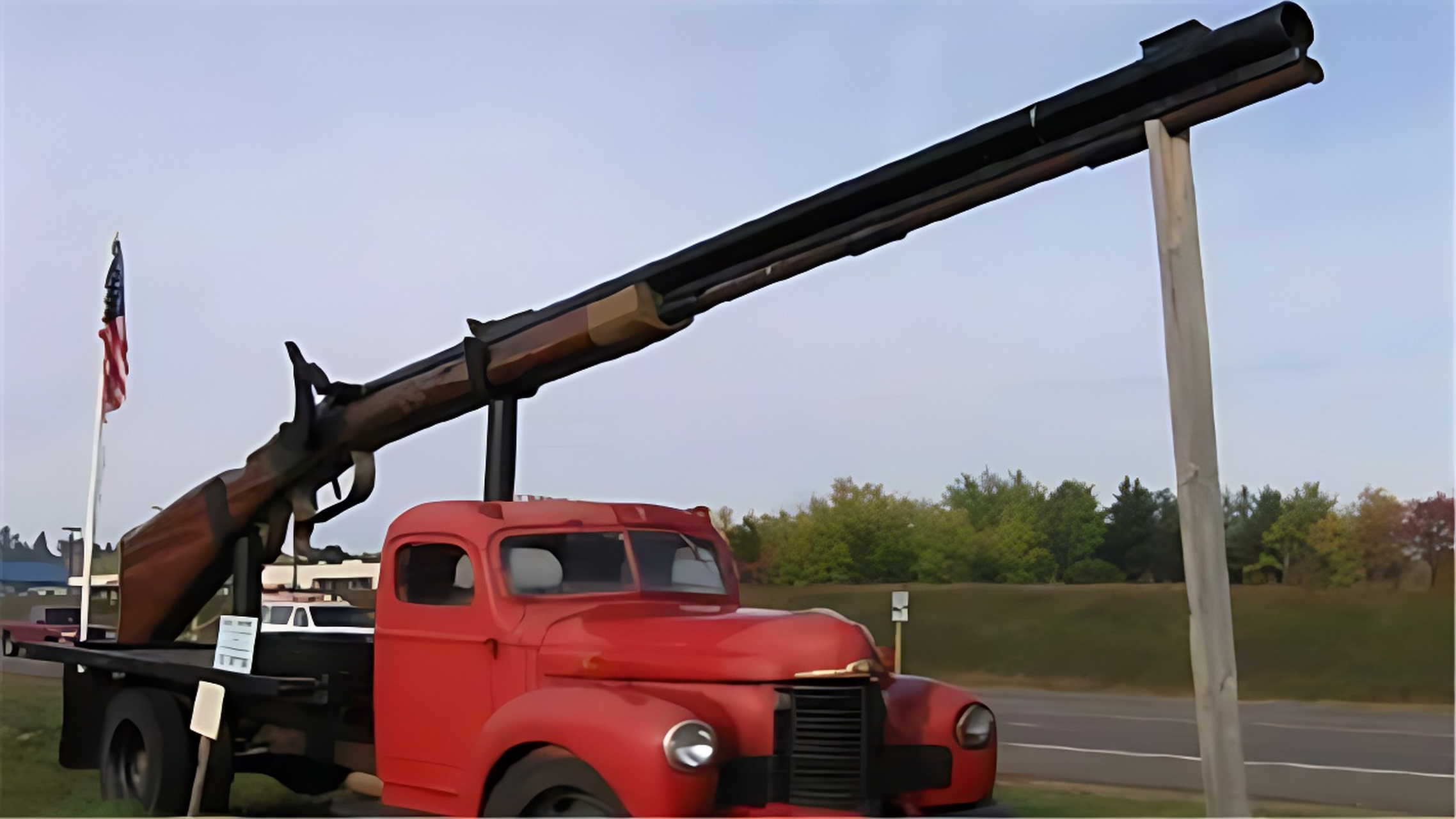 世界上最长的步枪,大厄尼步枪(长10.18米/重达2吨)!