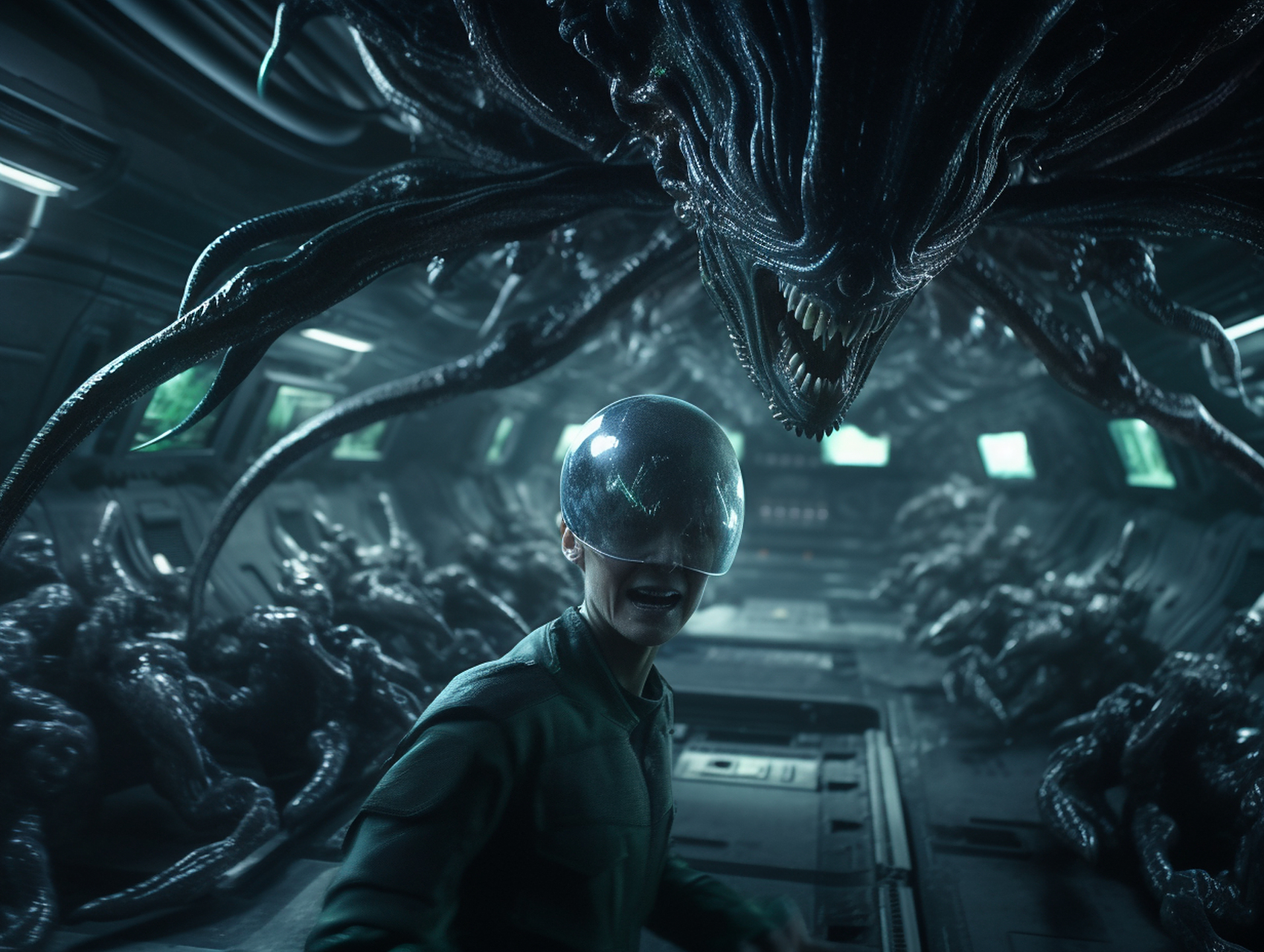 外太空生物来袭!#外星人# #ai绘画