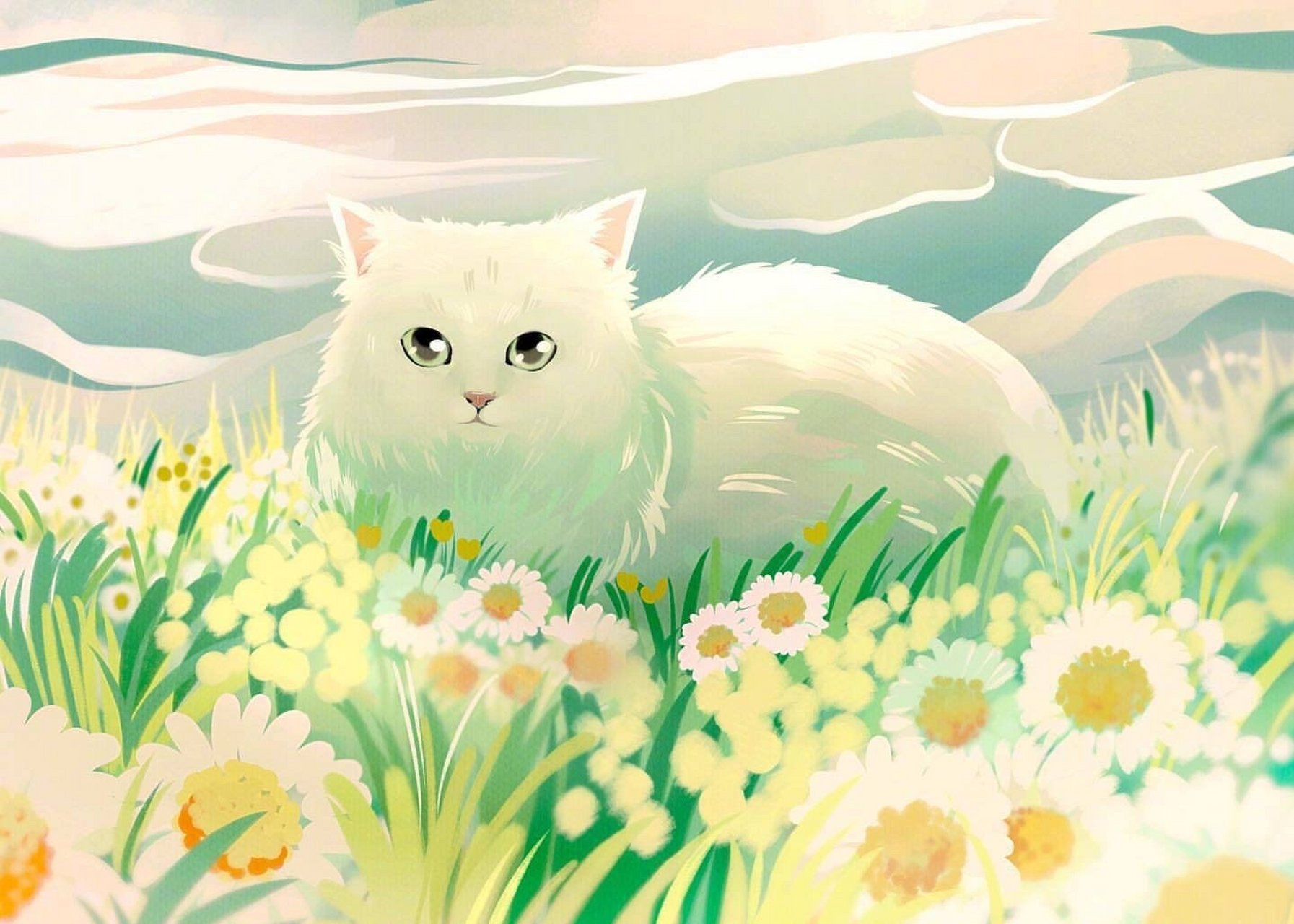 titsay,治愈系插画师,她的作品形象可爱.