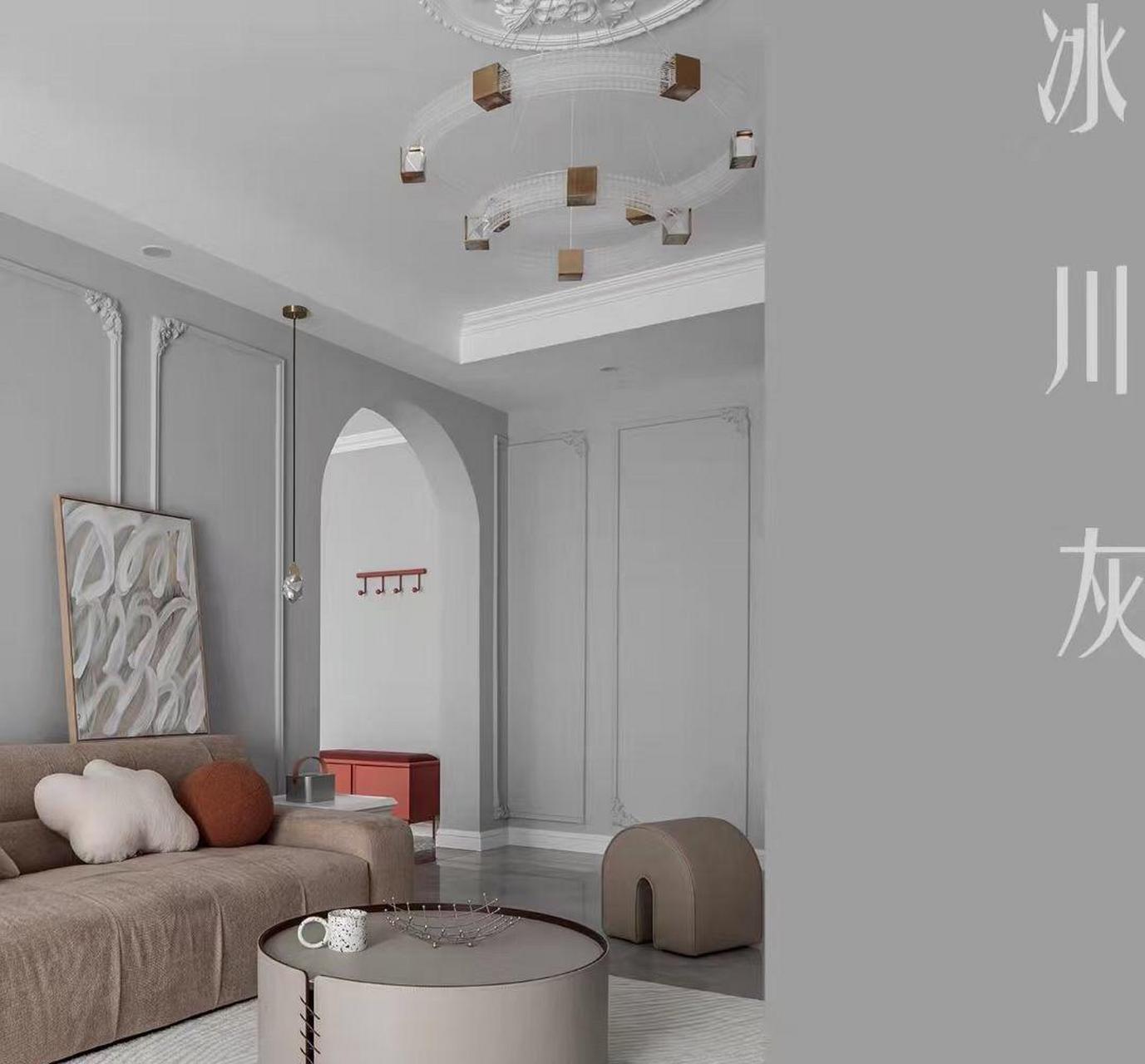 乳胶漆颜色搭配,冰川灰:色彩温柔低调不张扬,浅灰色很百搭,冷暖皆可