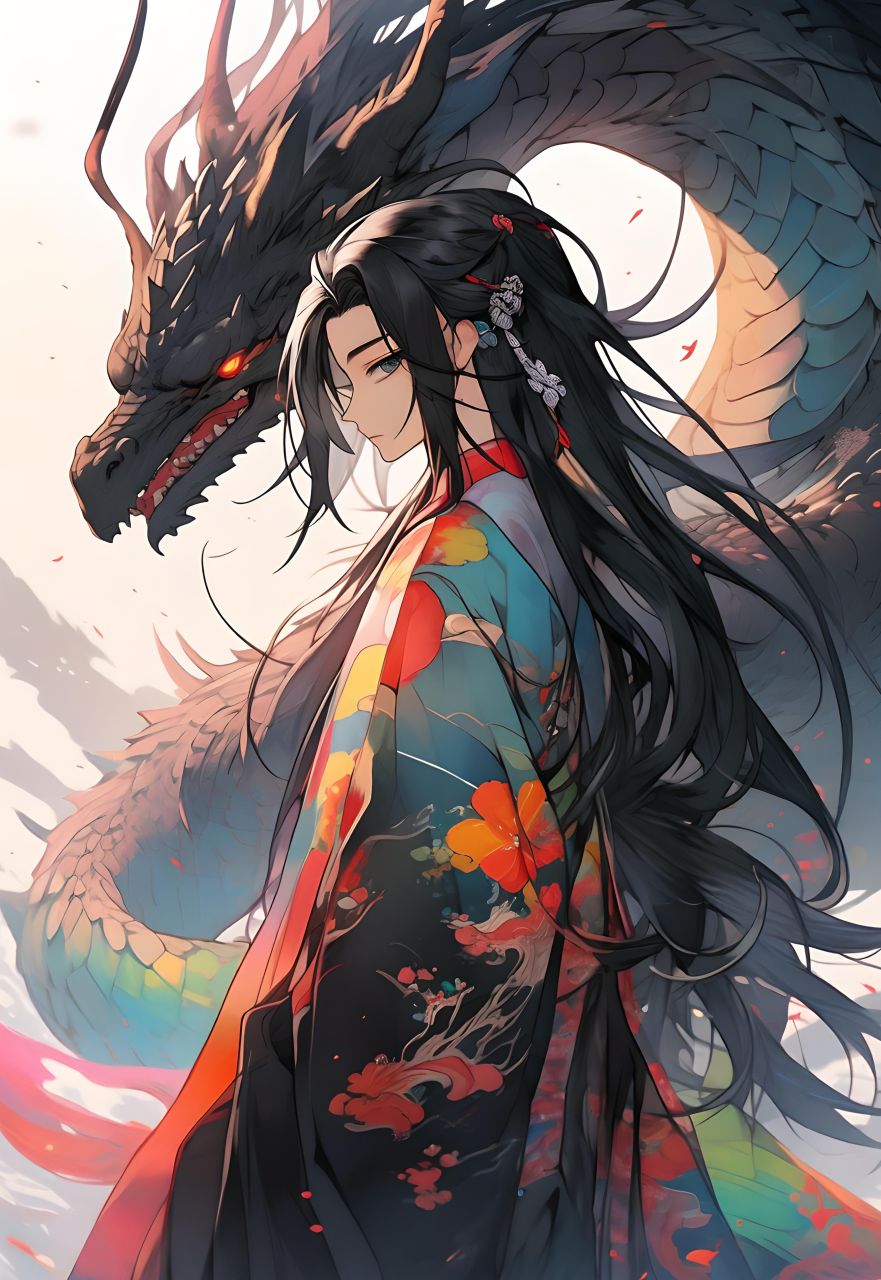 群山倾倒,逐龙临峰.