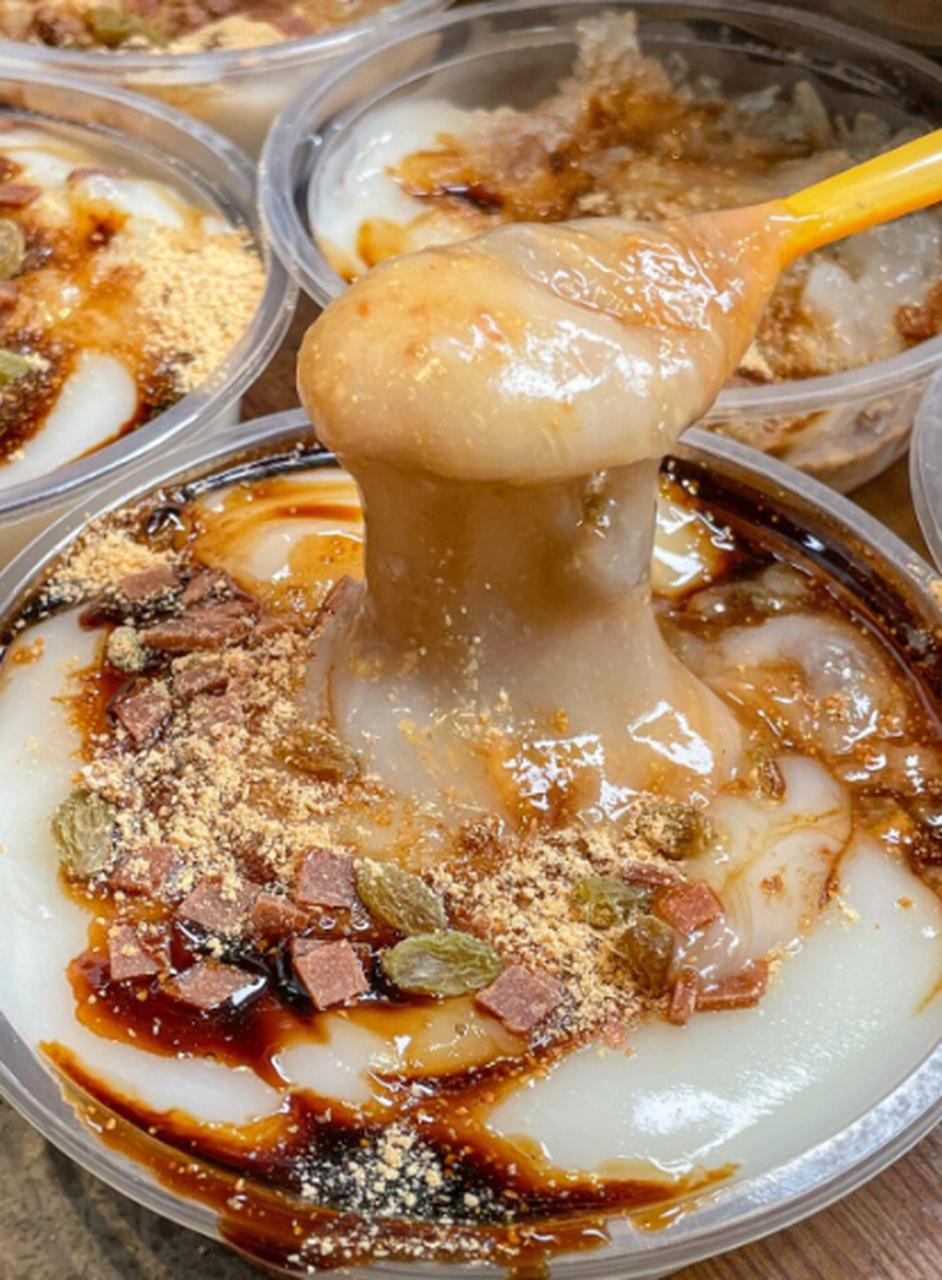 大重庆!糯叽叽的拉丝凉糕好好次05 都给我来吃糯叽叽的拉丝凉糕!