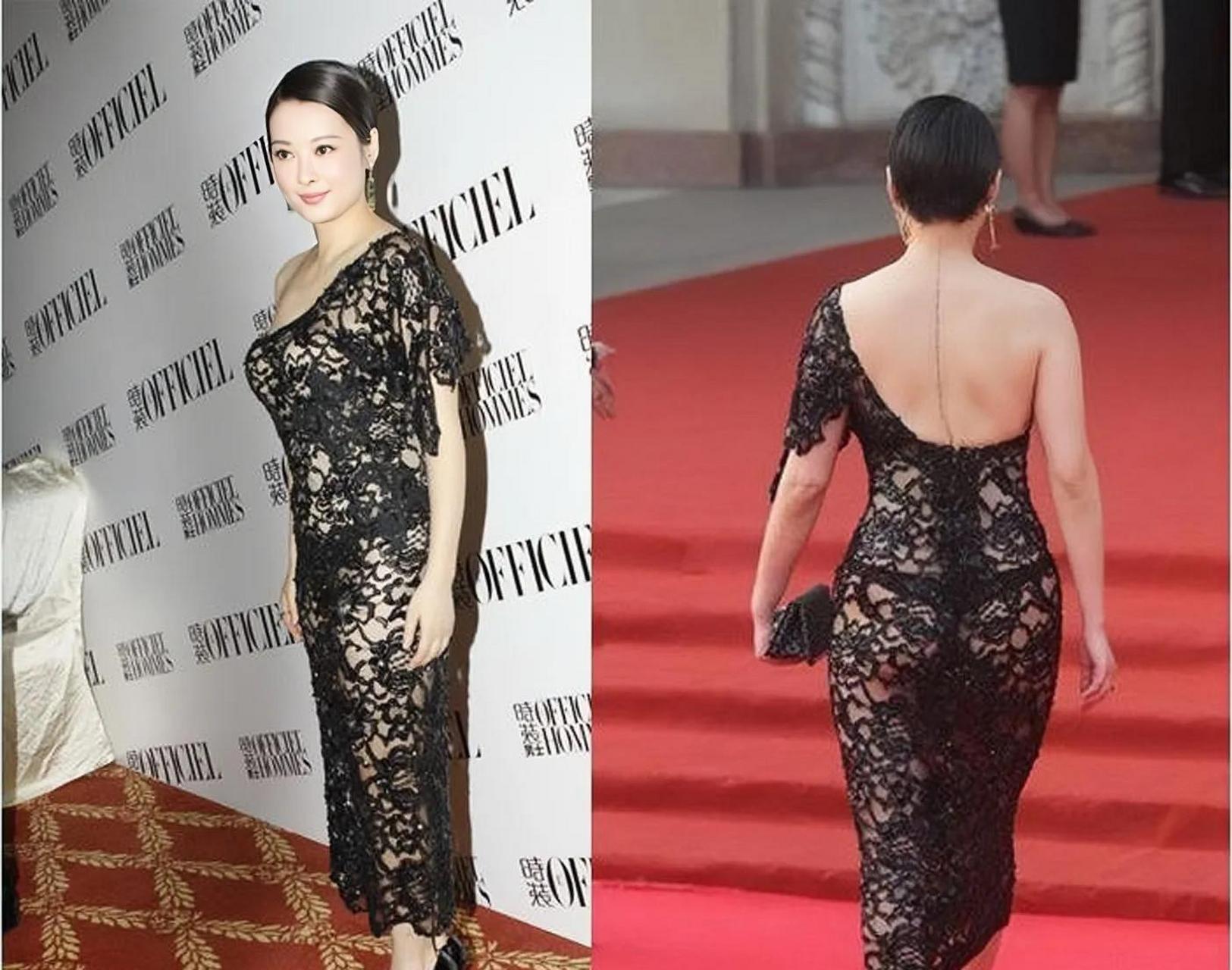 袁立是真敢穿!这种"透视装"居然也敢穿出来!简直就是彻底在放飞自我!