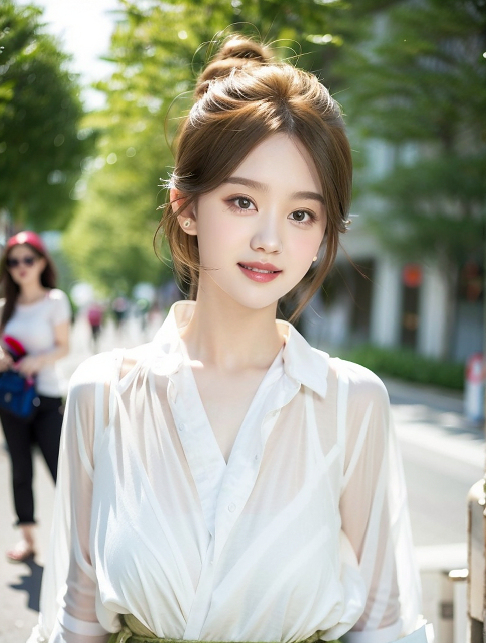 白衬衫清纯美女,气质美女写真照片#美女# #养眼美女# #女人#