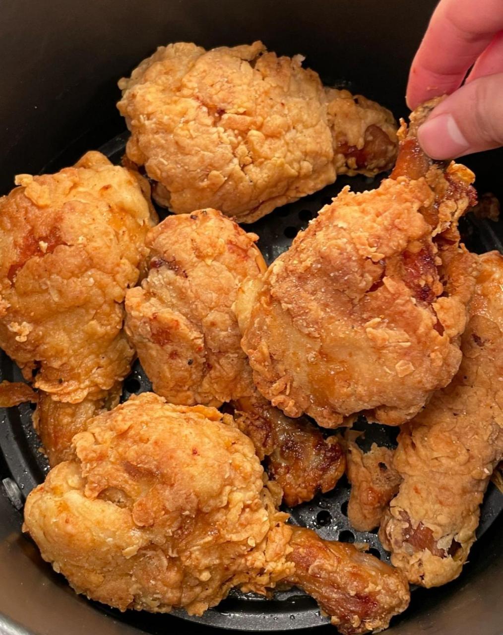 空气炸锅版本脆皮鸡腿!