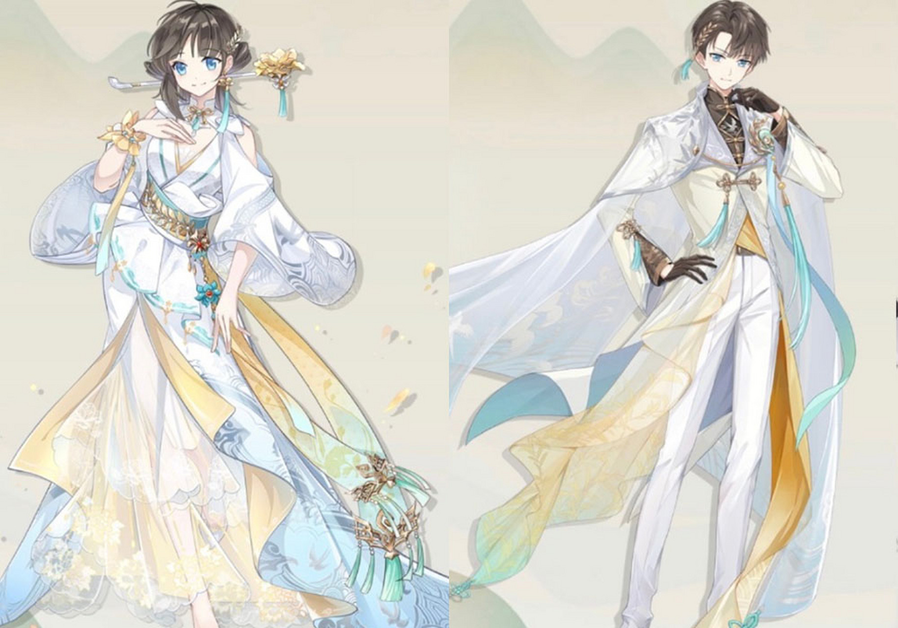 《食物语》少主的时装九宫格,风格多样基本都很好看,古风泳装冬装.