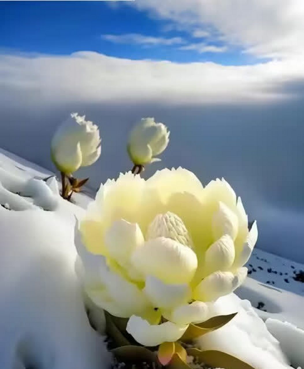 美图欣赏——天山雪莲,有谁看过吗[尴尬笑]