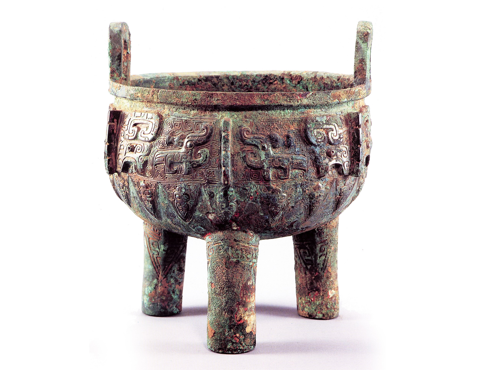 青铜器# 这是一组商代晚期的青铜鼎.